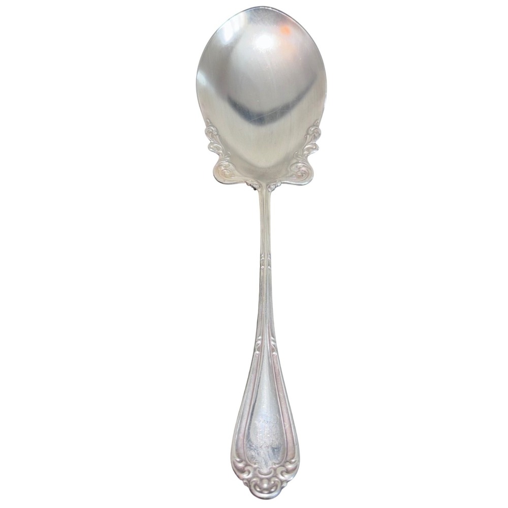 1835 R. Wallace | Silver Plated | Art Nouveau Berain Berry Spoon 'W' Monogram